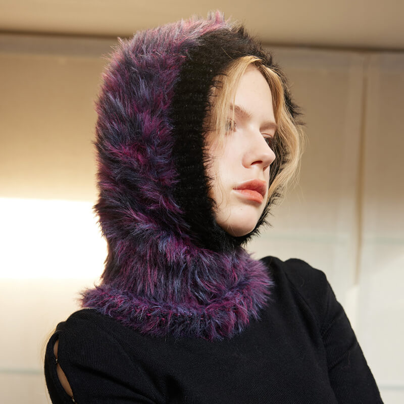 Color Block Space Dyed Balaclava Hat | Gthic.com