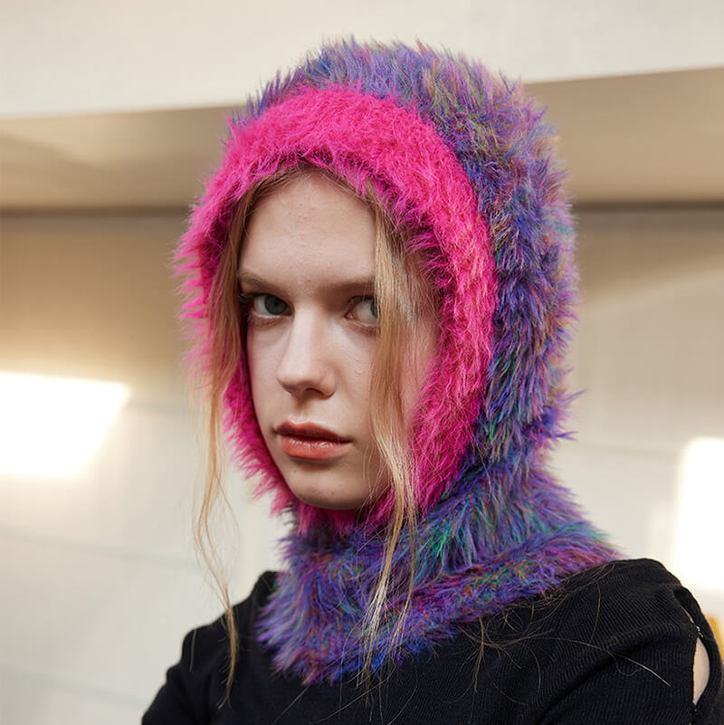 Color Block Space Dyed Balaclava Hat | Gthic.com