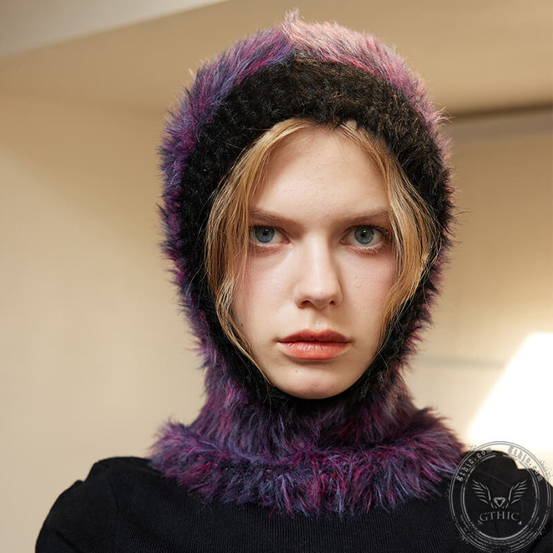 Color Block Space Dyed Balaclava Hat | Gthic.com