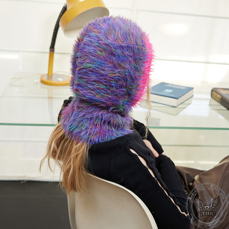 Color Block Space Dyed Balaclava Hat | Gthic.com