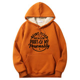 Colorful Being Tired Crew Collar Hoodie