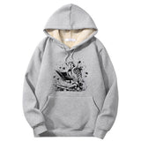 Colorful Book Reading Skull Crew Collar Hoodie