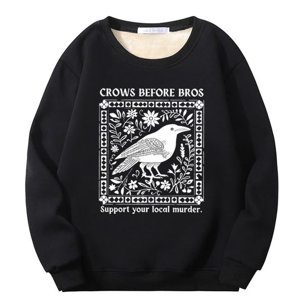 Colorful Crows Before Bros Crew Collar Sweatshirt 01 | Gthic.com