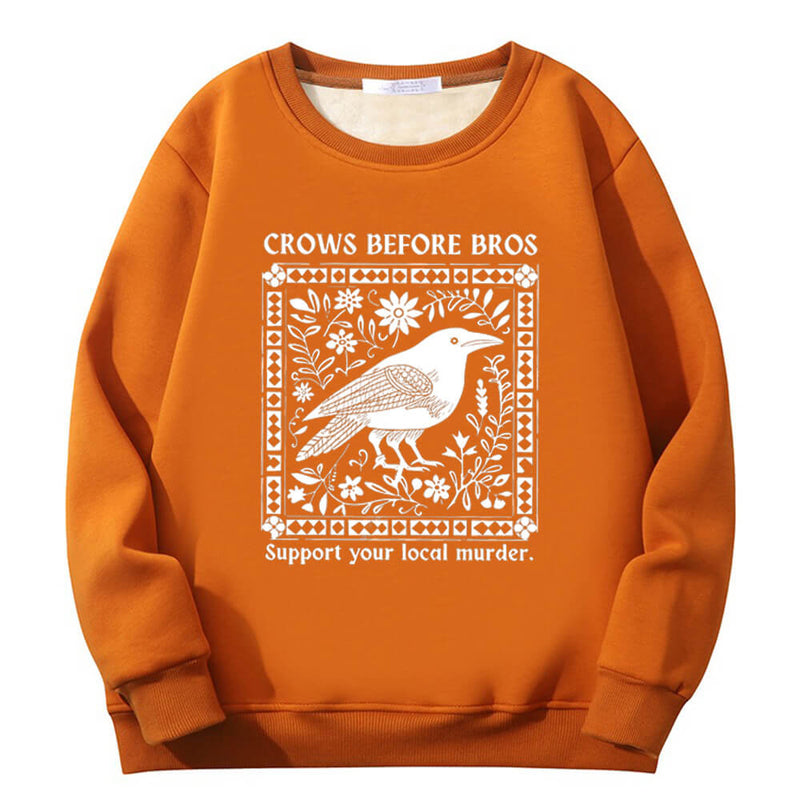 Colorful Crows Before Bros Crew Collar Sweatshirt