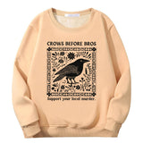 Colorful Crows Before Bros Crew Collar Sweatshirt