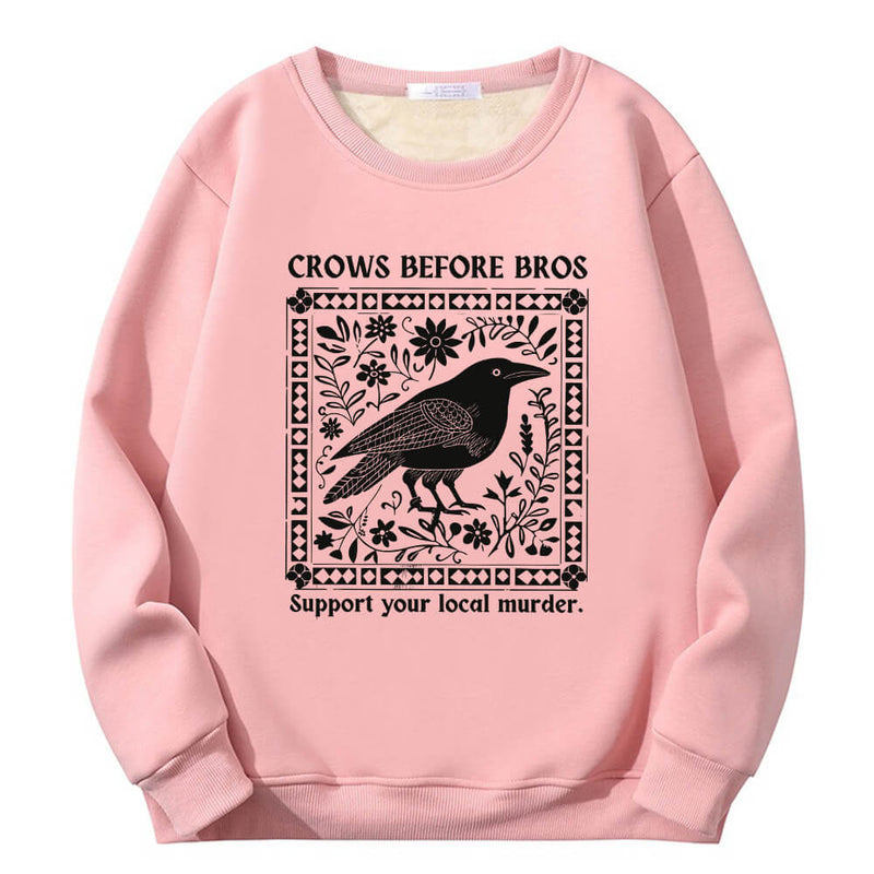 Colorful Crows Before Bros Crew Collar Sweatshirt