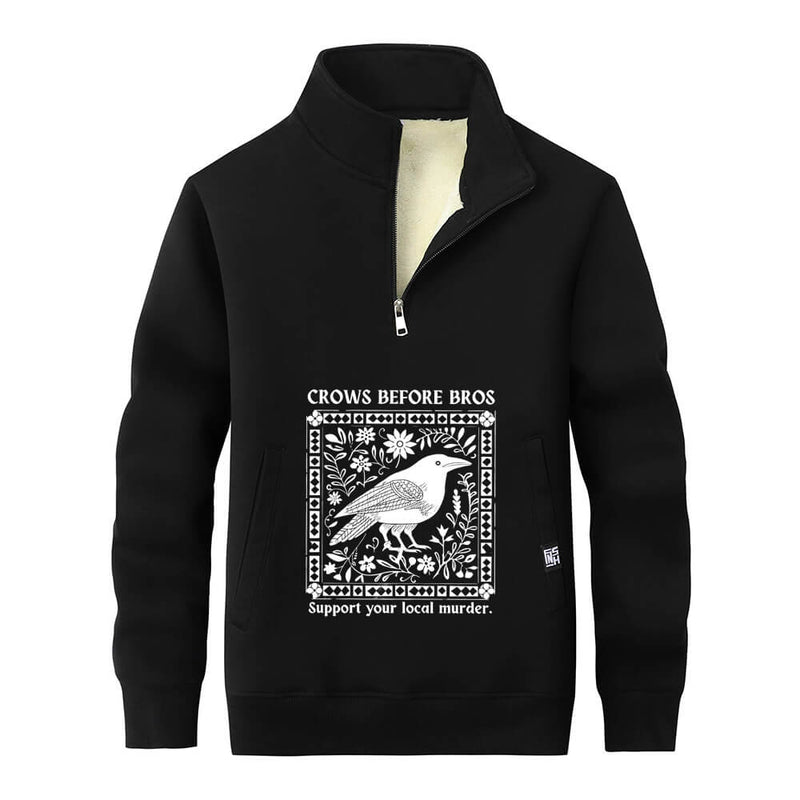 Colorful Crows Before Bros Stand Collar Zip Sweatshirt 01 | Gthic.com