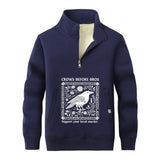 Colorful Crows Before Bros Stand Collar Zip Sweatshirt