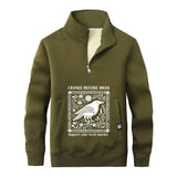 Colorful Crows Before Bros Stand Collar Zip Sweatshirt