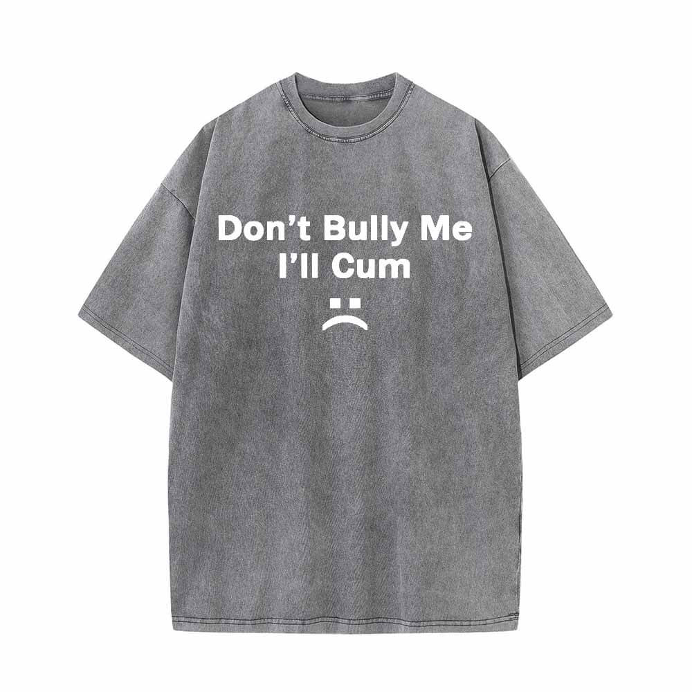 Colorful Don’t Bully Me I’ll Cum Vintage Washed T-shirt | Gthic.com