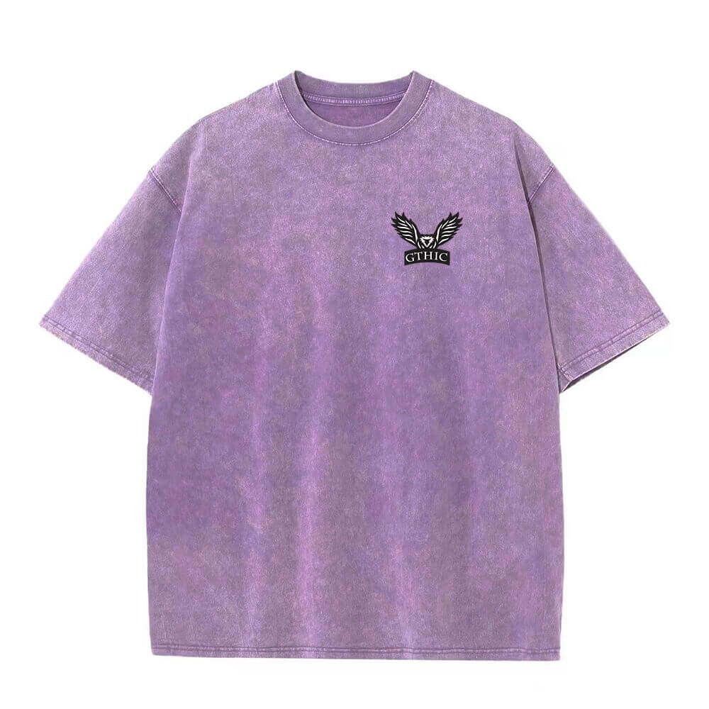 Colorful Gthic Logo Vintage Washed T-shirt 02 | Gthic.com