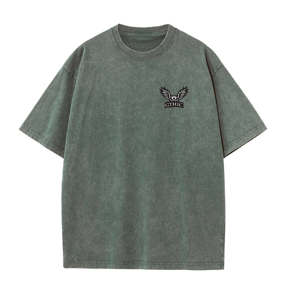 Colorful Gthic Logo Vintage Washed T-shirt 03 | Gthic.com