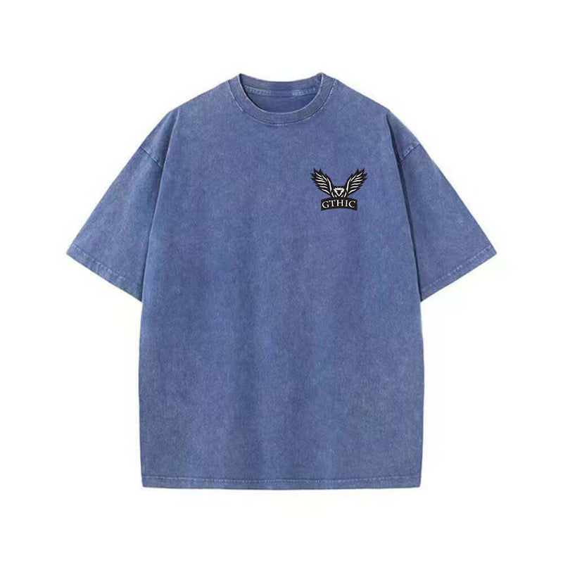 Colorful Gthic Logo Vintage Washed T-shirt 05 | Gthic.com