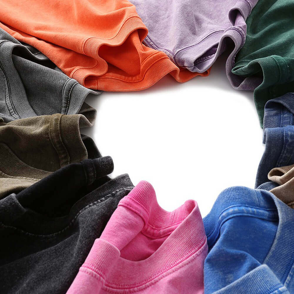 Multicolor Gthic Logo Vintage Washed T-shirt