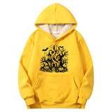 Colorful Haunted House Crew Collar Hoodie