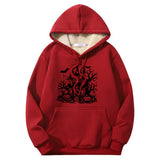 Colorful Haunted House Crew Collar Hoodie