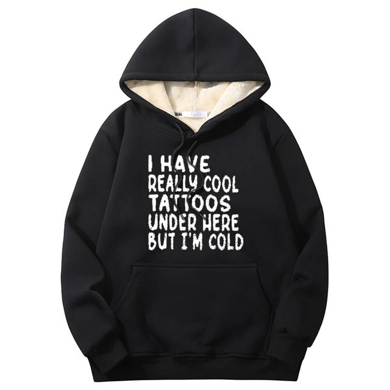 Colorful I Have Really Cool Tattoos Crew Collar Hoodie 01 | Gthic.com