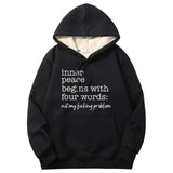 Colorful Inner Peace Begins Crew Collar Hoodie 01 | Gthic.com