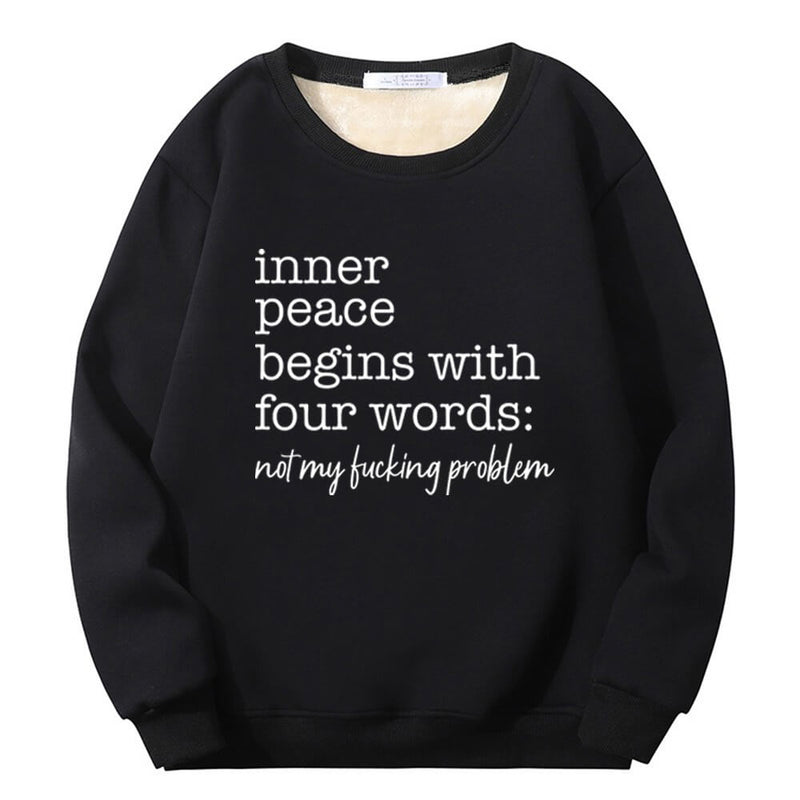 Colorful Inner Peace Begins Crew Collar Sweatshirt 01 | Gthic.com