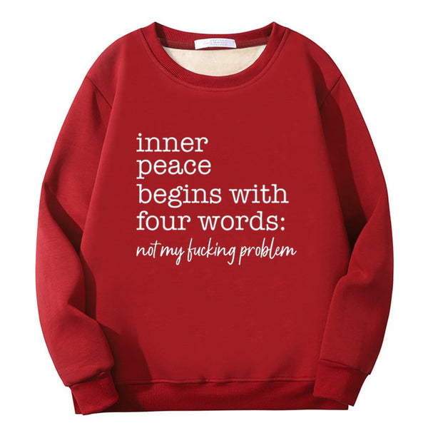 Colorful Inner Peace Begins Crew Collar Sweatshirt 02 | Gthic.com