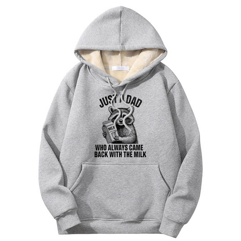 Colorful Just A Dad Crew Collar Hoodie | Gthic.com