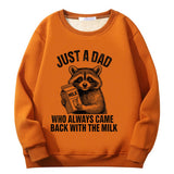 Colorful Just A Dad Crew Collar Sweatshirt | Gthic.com