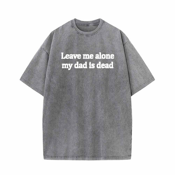 Colorful Leave Me Alone Vintage Washed T-shirt 01 | Gthic.com