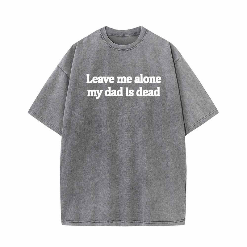 Colorful Leave Me Alone Vintage Washed T-shirt 01 | Gthic.com