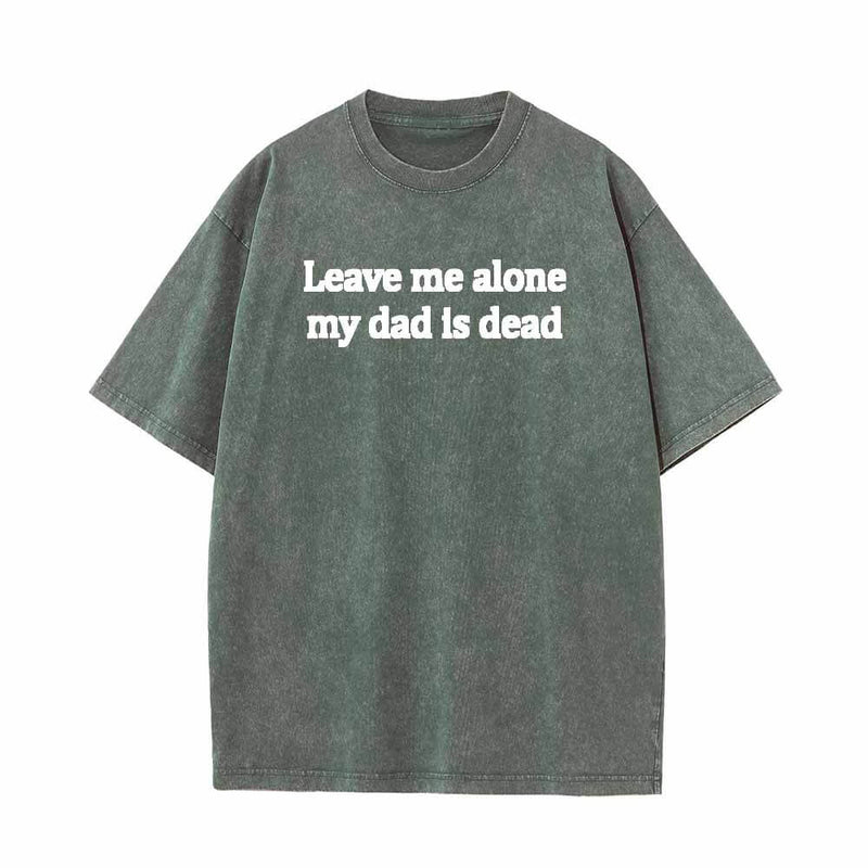 Colorful Leave Me Alone Vintage Washed T-shirt 03 | Gthic.com