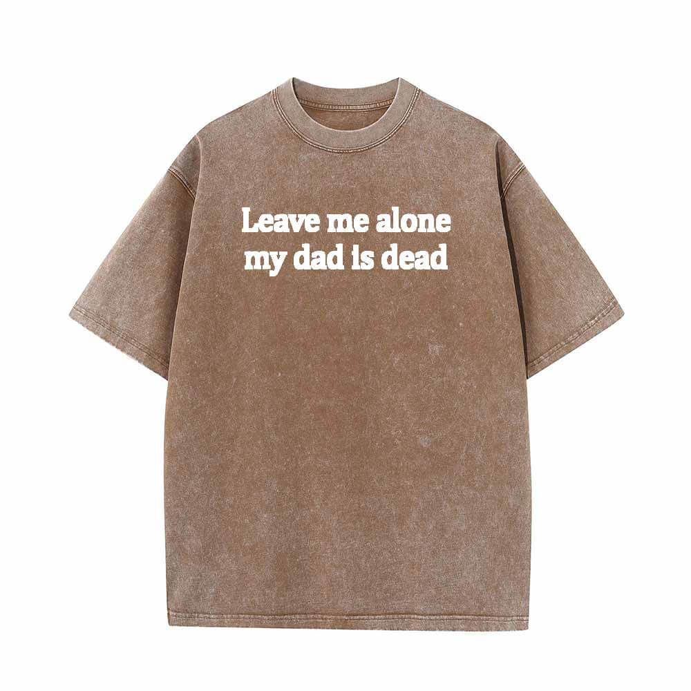 Colorful Leave Me Alone Vintage Washed T-shirt 04 | Gthic.com