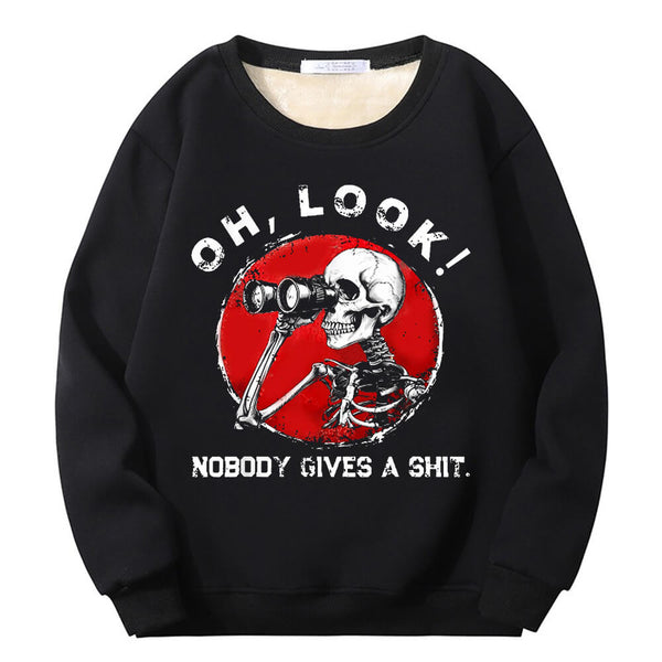 Colorful Oh Look Skeleton Crew Collar Sweatshirt | Gthic.com