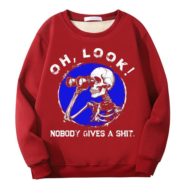 Colorful Oh Look Skeleton Crew Collar Sweatshirt | Gthic.com