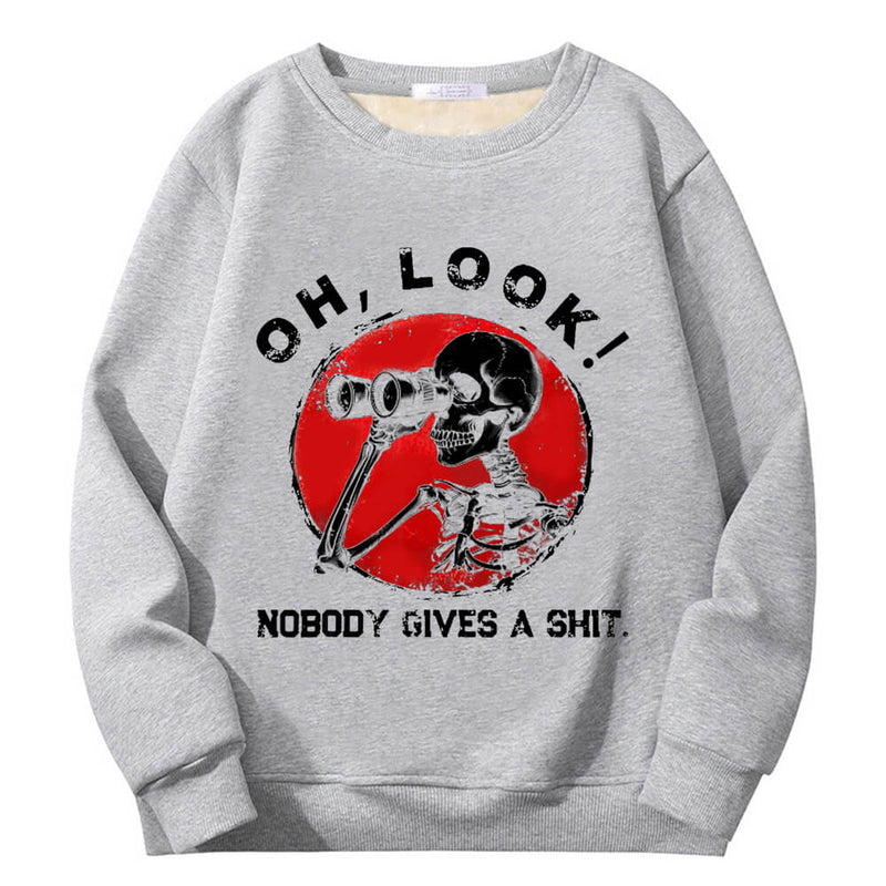 Colorful Oh Look Skeleton Crew Collar Sweatshirt | Gthic.com