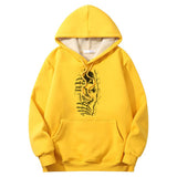 Colorful Peeking Skull Crew Collar Hoodie