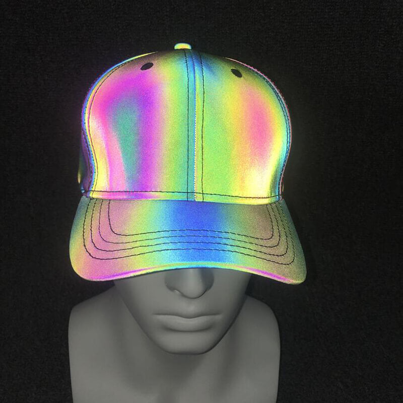 Colorful Rave Polyester Reflective Cap – GTHIC