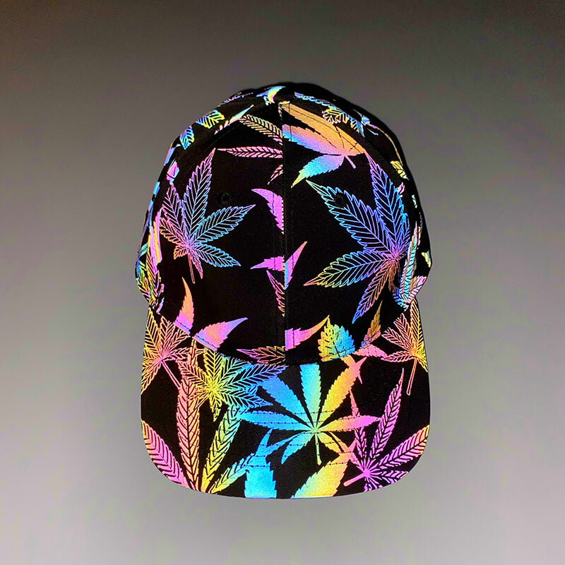 Colorful Rave Polyester Reflective Cap | Gthic.com