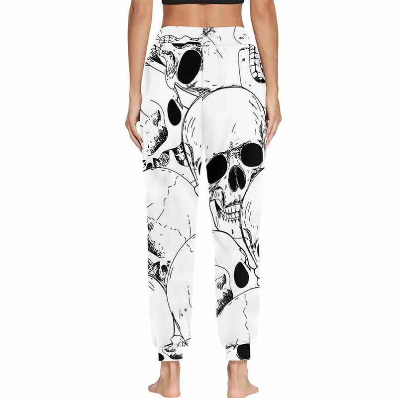 Comics Skull Print Elastic Casual Pants | Gthic.com