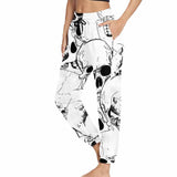 Comics Skull Print Elastic Casual Pants | Gthic.com