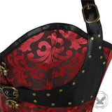 Court-Style Gothic 12 Steel-Boned Halter Corset