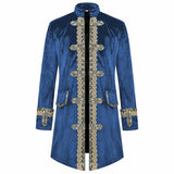 Court Medieval Stand Collar Retro Tuxedo Costume