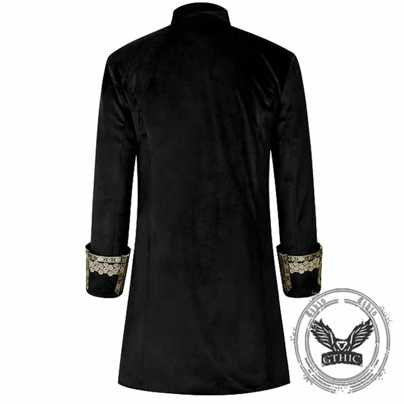 Court Medieval Stand Collar Retro Tuxedo Costume