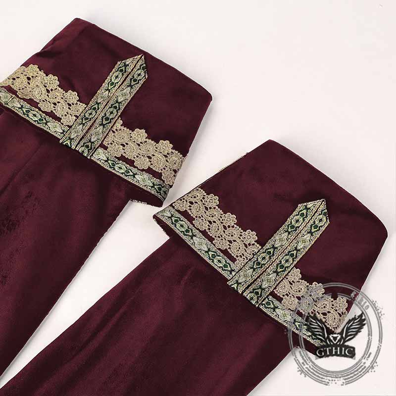 Court Medieval Stand Collar Retro Tuxedo Costume