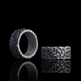 Crack Sew Knot Sterling Silver Ring | Gthic.com