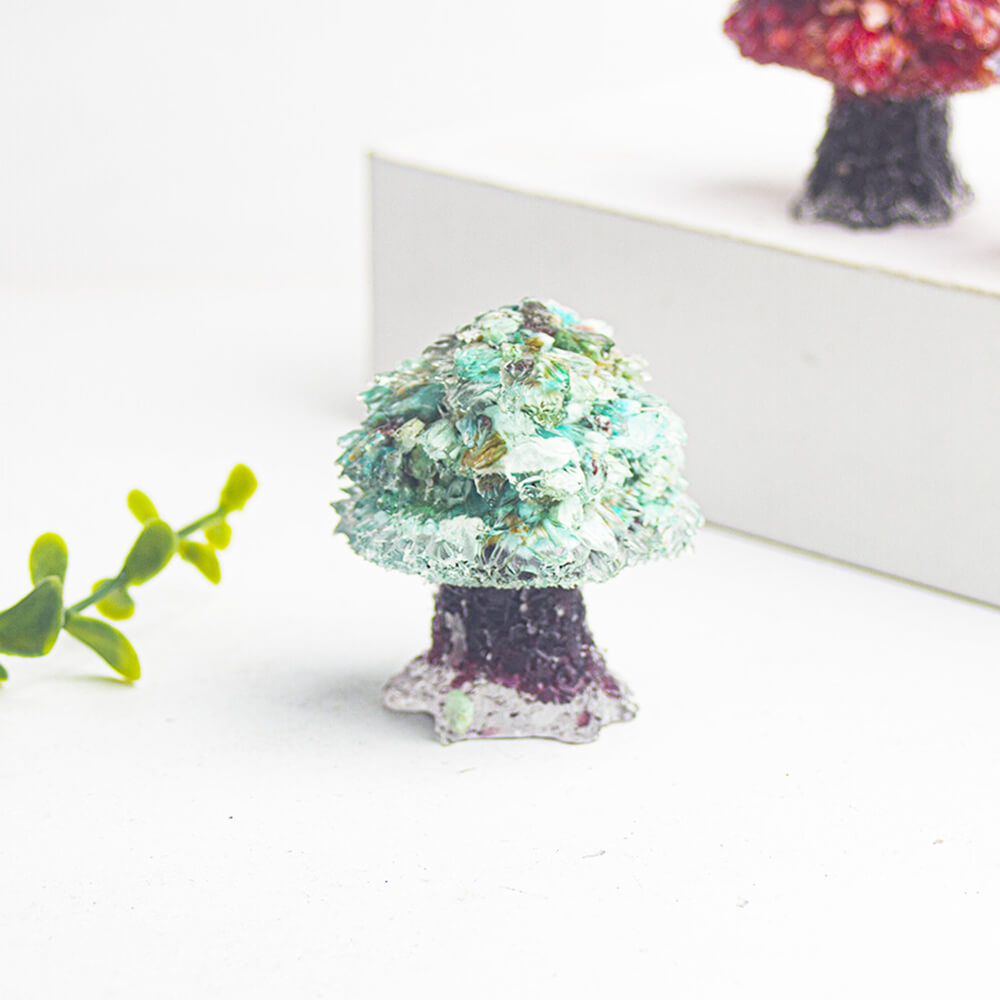 Creative Crystal Pebble Resin Money Tree Figurine