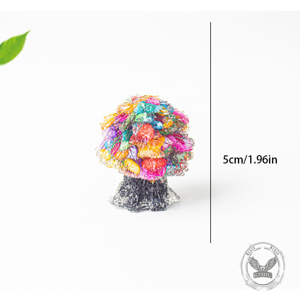 Creative Crystal Pebble Resin Money Tree Figurine