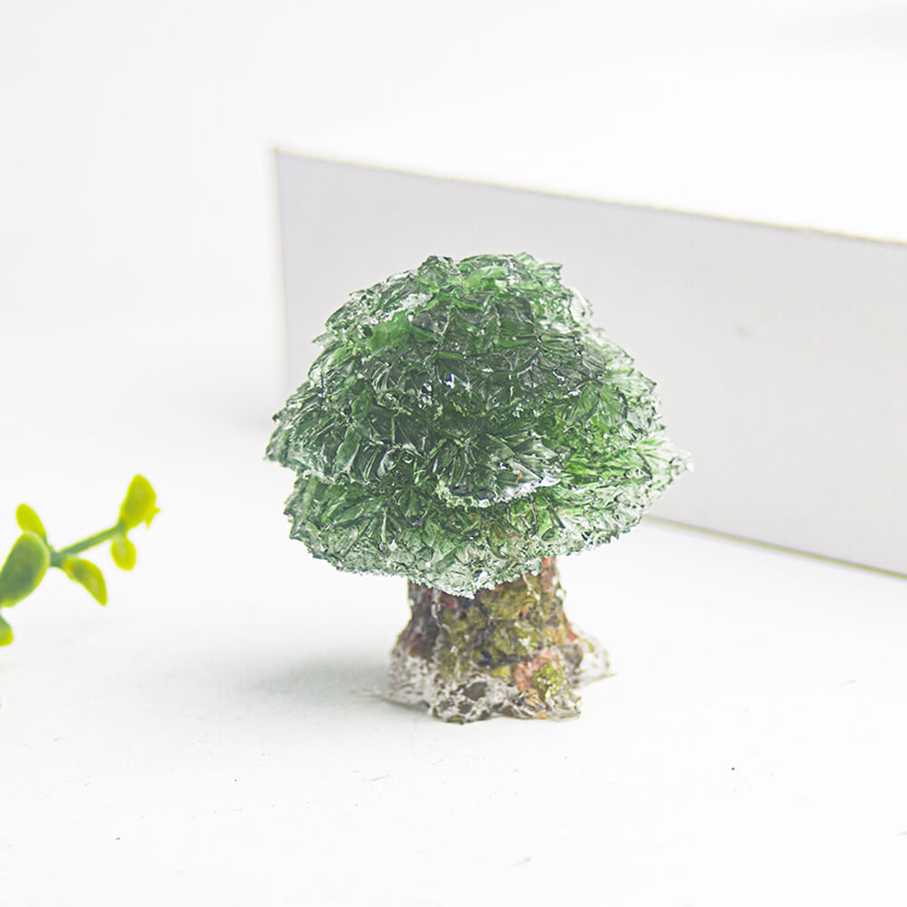 Creative Crystal Pebble Resin Money Tree Figurine