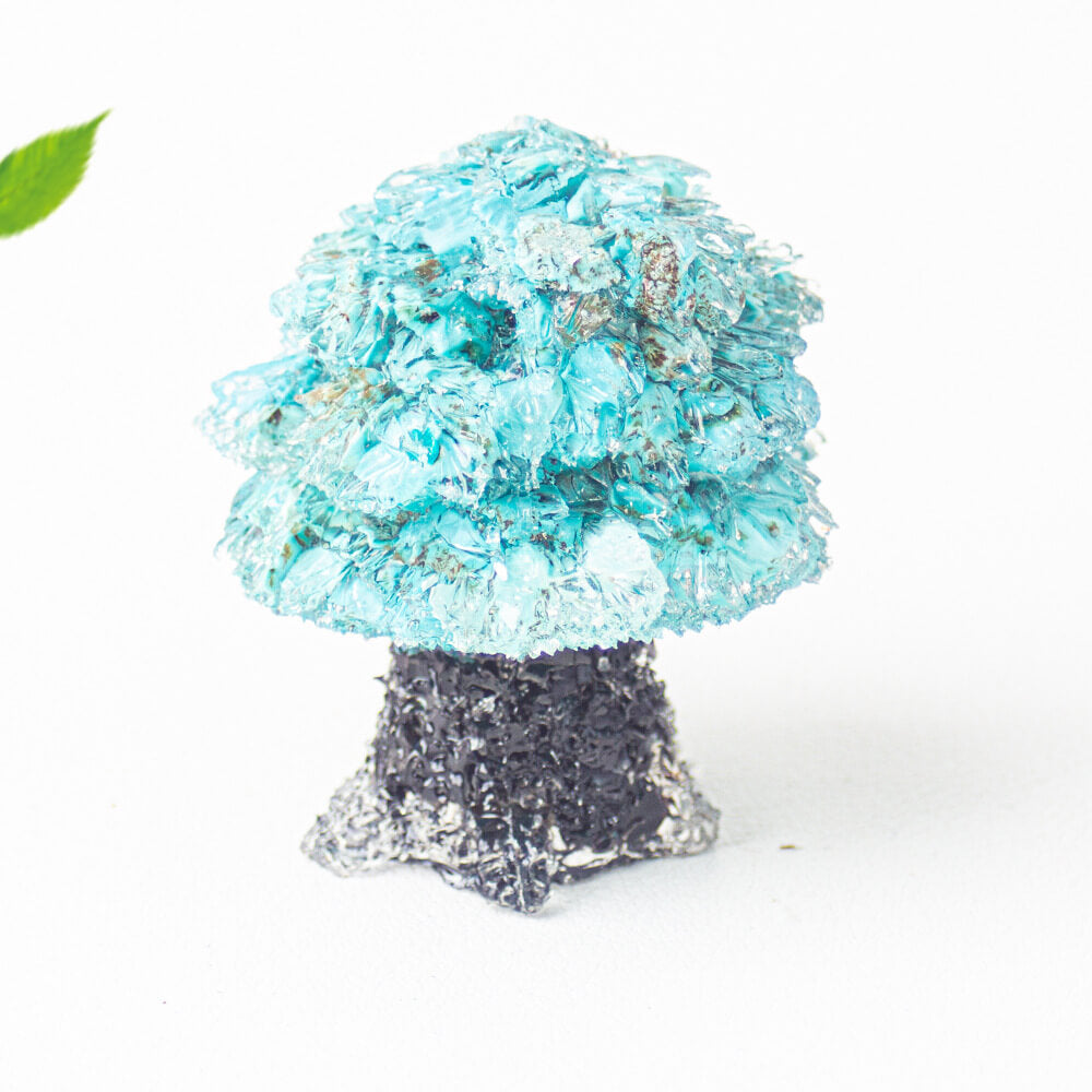 Creative Crystal Pebble Resin Money Tree Figurine