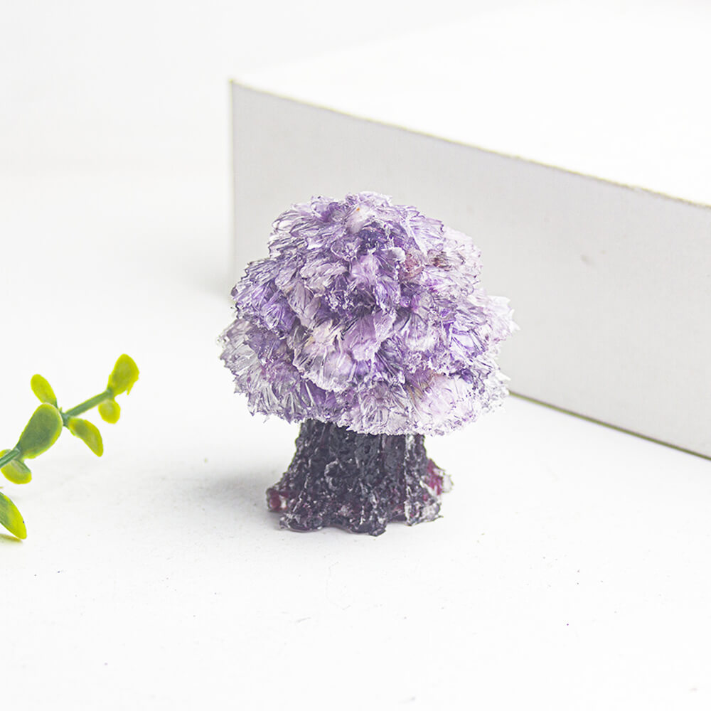 Creative Crystal Pebble Resin Money Tree Figurine
