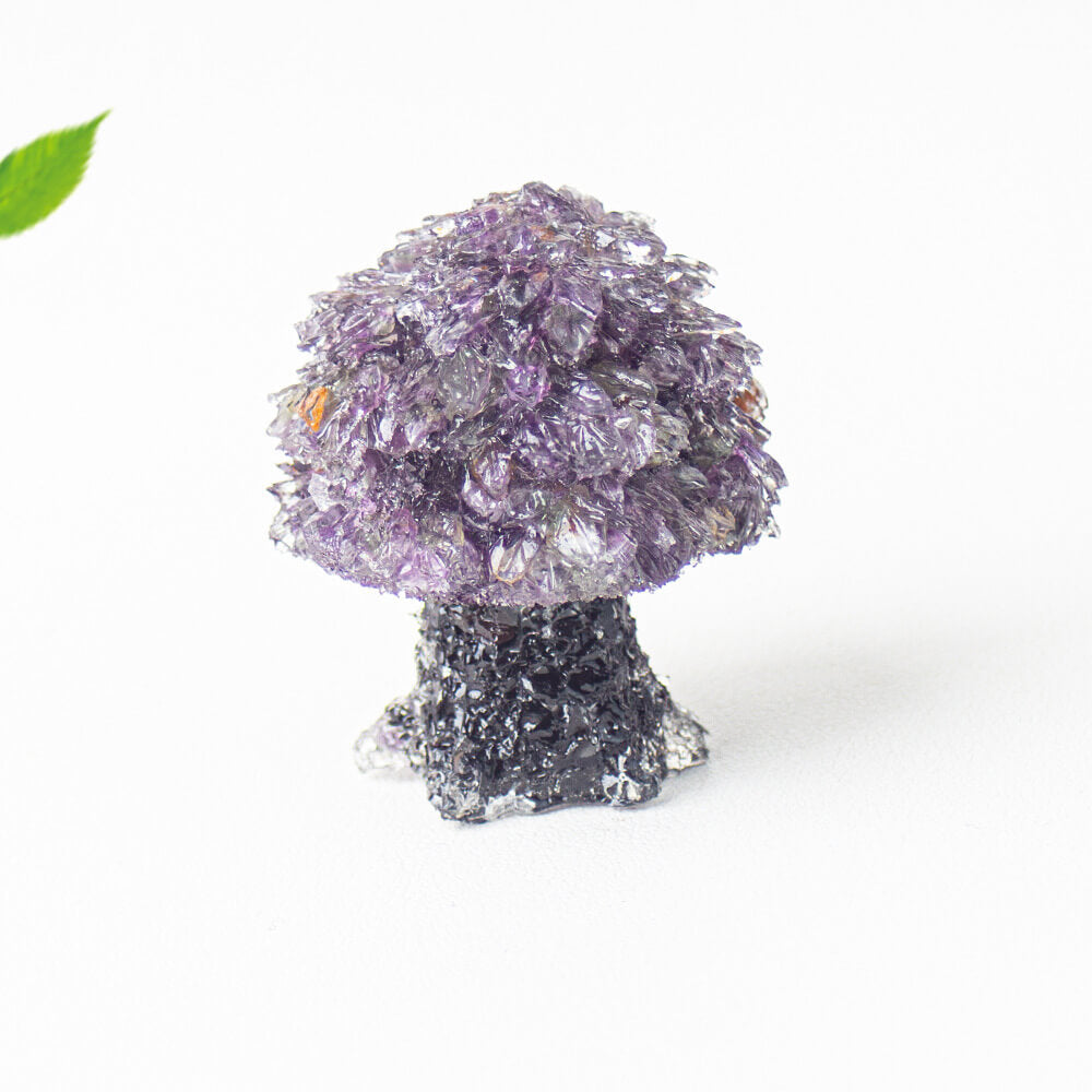 Creative Crystal Pebble Resin Money Tree Figurine