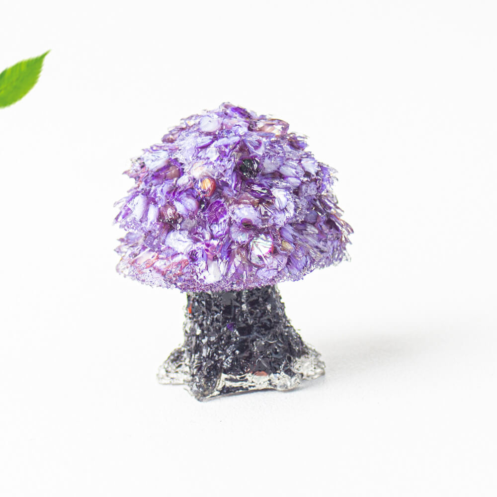 Creative Crystal Pebble Resin Money Tree Figurine
